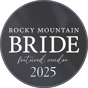 Rocky Mountain Bride Featured Vendor 2025 badge