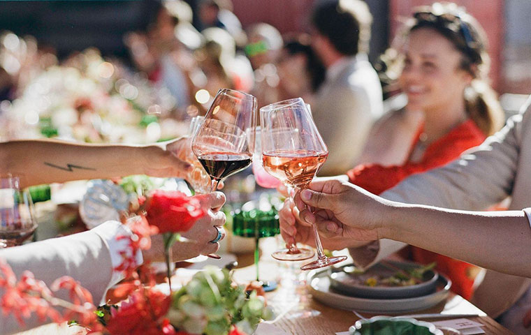 wedding catering in Taos New Mexico - wedding toast