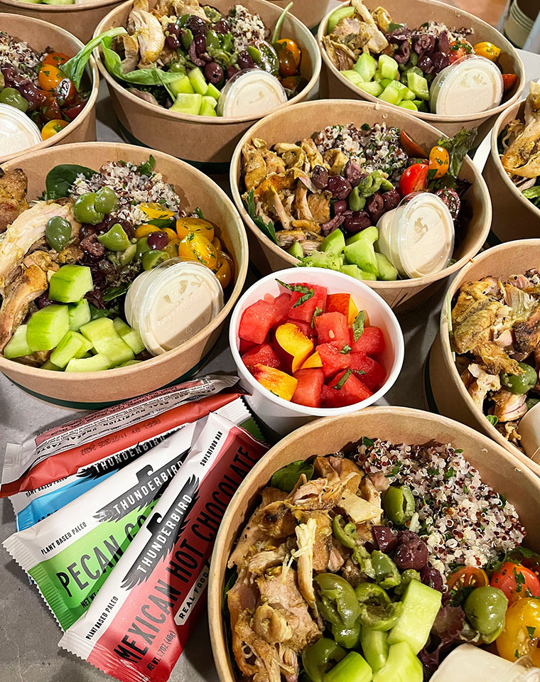 Mediterranean bowls - retreat catering in Ojo Caliente