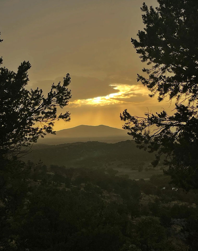 Taos New Mexico evening sky
