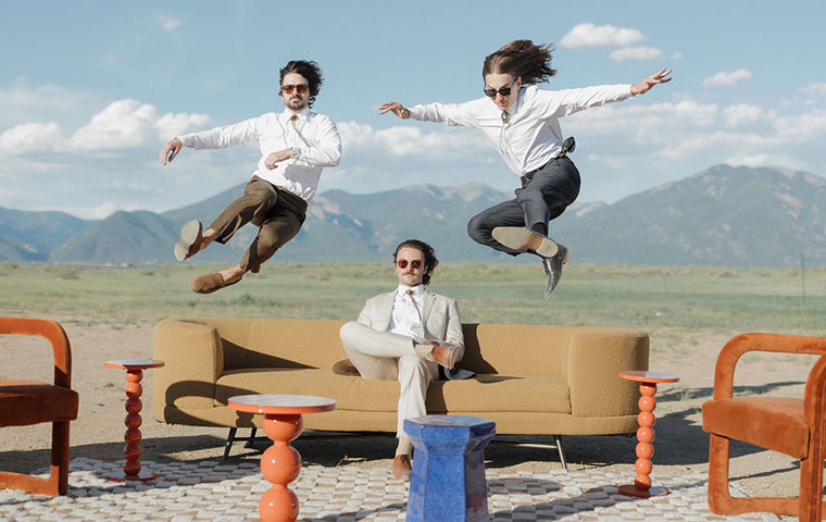 wedding guests having fun